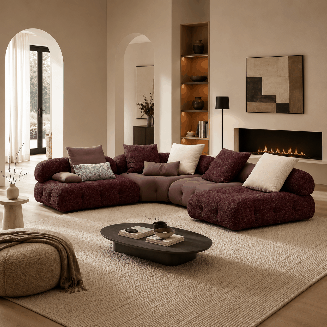 Modern Minimalism 3- 4 seater sofa - Image 2