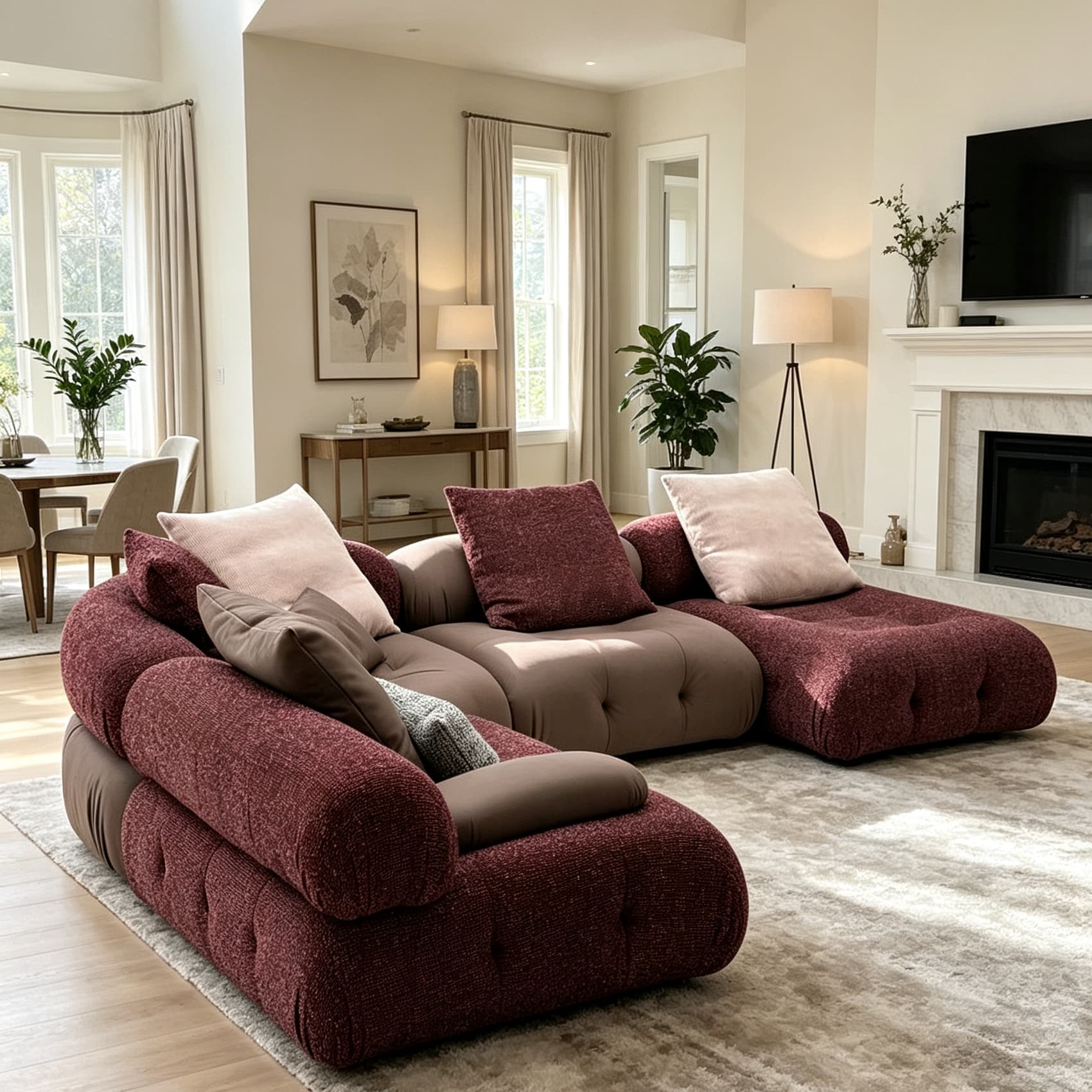 Modern Minimalism 3- 4 seater sofa