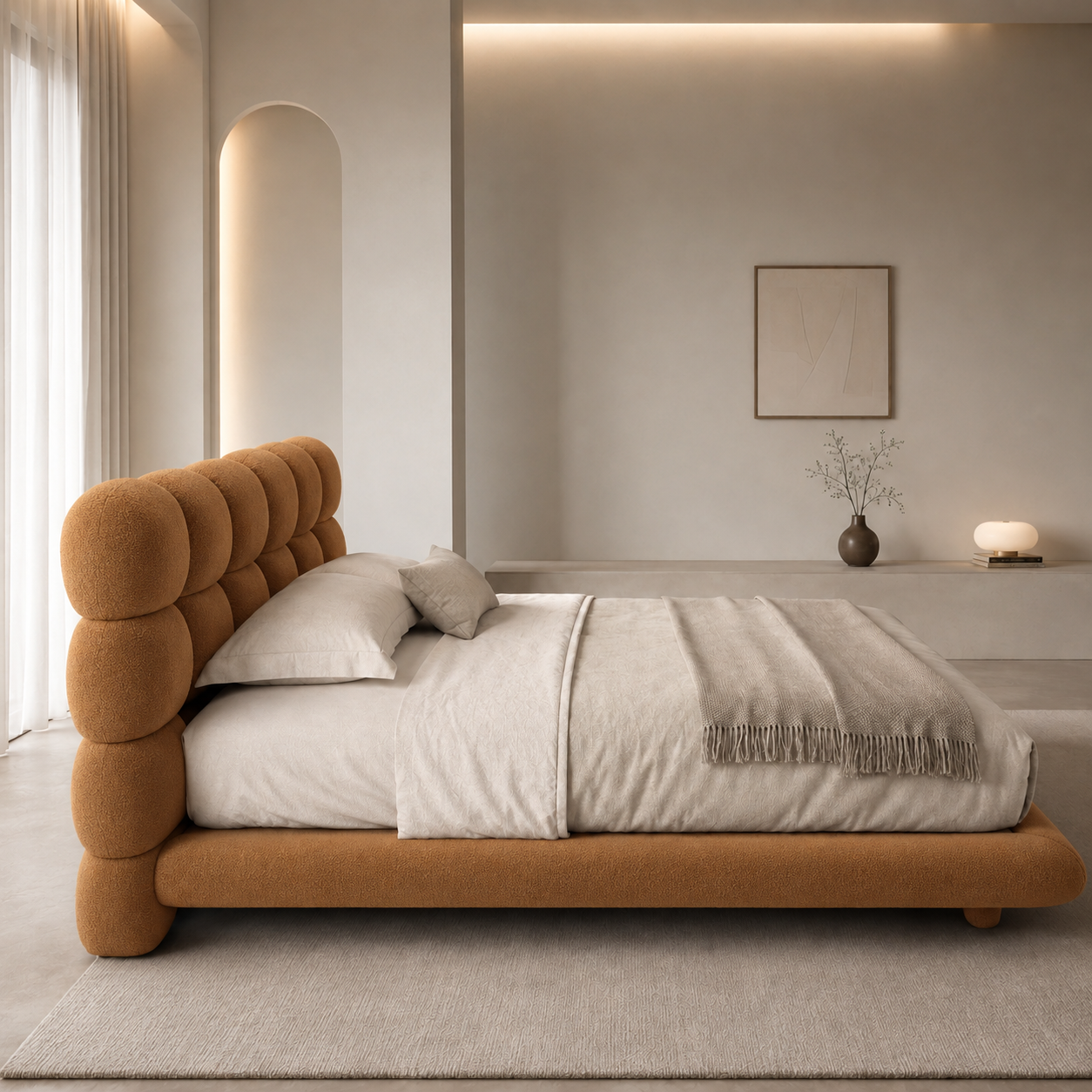 Clound Puff Modern Upholstered Bed - Image 10