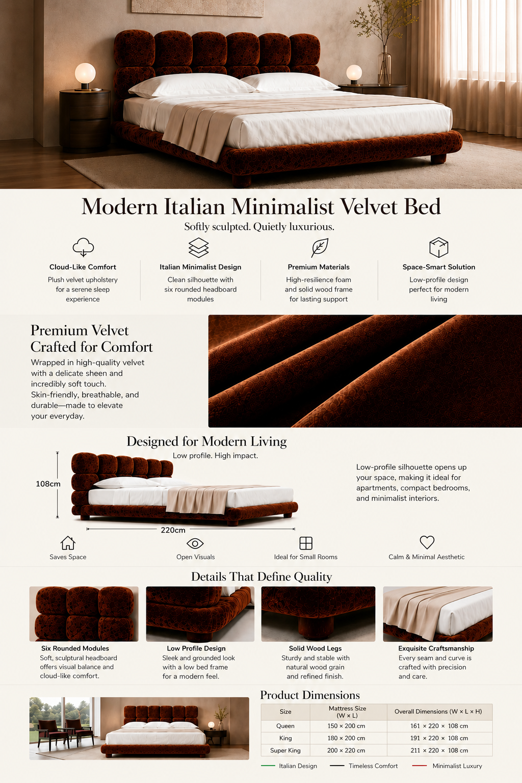 Clound Puff Modern Upholstered Bed test0921-2